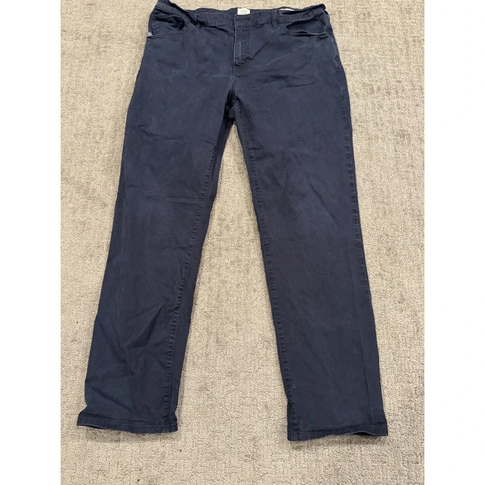 Flint And Tinder  Mens 40X34 Straight Navy Pants (T1)